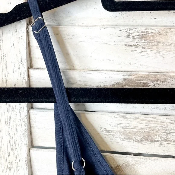 STYLEWORD | Navy Blue Sleeveless Pocket Dress - Picture 9 of 10